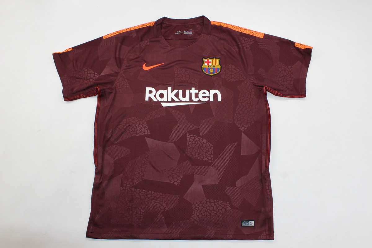 AAA Quality Barcelona 17/18 Third Dark Red Soccer Jersey